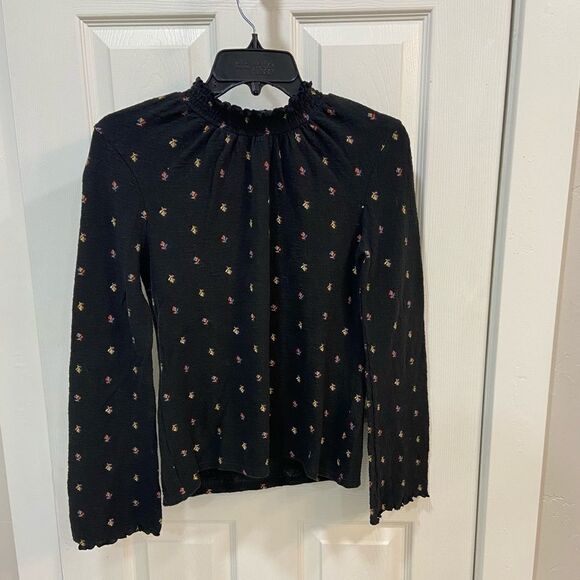 Madewell Texture & Thread Long Sleeve Floral Top - Picture 6 of 7